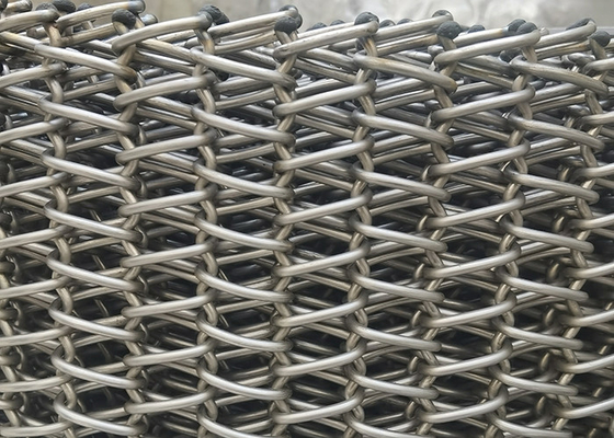 Un buon prezzo. Cintura trasportatrice in acciaio inossidabile con telaio di rete di filo di bilanciamento ad alta temperatura di lavoro in linea