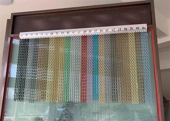 Un buon prezzo. Tela a maglia metallica in alluminio a doppio gancio decorativo per soffitti/railings/superfici di rivestimento/ombrelli/armadio in linea