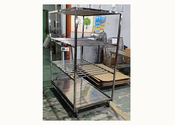 Un buon prezzo. Acciaio inossidabile carrello appesa alla carne impilabile carrello affumicato per la carne di salsiccia in linea