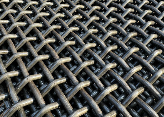 Un buon prezzo. Acciaio a carbonio leggero 45# 65mn Vibrating Mine Sieving Crimped Wire Sand Quarry Stone Rock Mining Screen Mesh in linea