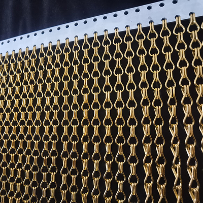 Cornice a maglia di alluminio a doppio gancio a colori personalizzati per divisori di spazio