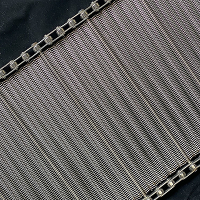 Un buon prezzo. Cintura trasportatrice a maglia di acciaio inossidabile per l'industria alimentare in linea