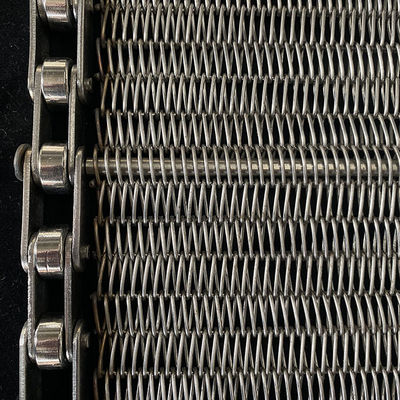Capacità di carico elevata 50-2000 kg/m2 Fascia trasportatrice a maglia di filo Struttura di tessuto equilibrata per carichi pesanti