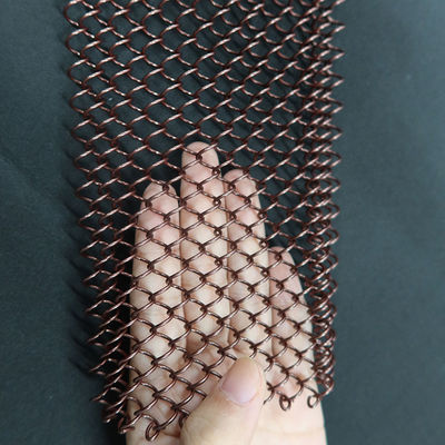 Professionale Leggero Peso Aluminio Metal Decor Wire Chain Mesh Curtain Per Hotel Decorazione del soffitto