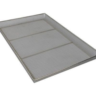 Acciaio inossidabile 304 Metal Wire Mesh Tray Sheet Metal Sheet Drying Tray per asciugatrice di disidratore