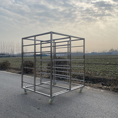 Confortevole e resistente carrello in acciaio inossidabile con 10 livelli altezza mm 765 965 1300 1350 1475 1725 1750
