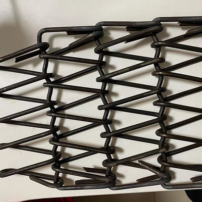 Cintura a maglia di filo di acciaio manganese per macchine per colpo di fiamma