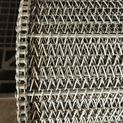 Nastro trasportatore a spirale in rete metallica di acciaio inossidabile personalizzato per l'industria alimentare