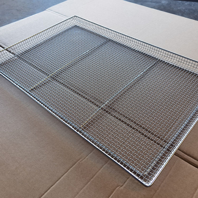 Un buon prezzo. 800x600mm Stainless Steel Wire Mesh Tray per l'asciugatura dei cibi cottura raffreddamento in linea