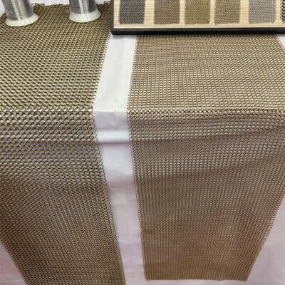 Gold Color Stainless Steel Decorative Chain link Ring Mesh Chainmail Ring Screen