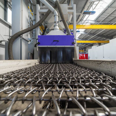 Convogliere a maglia di fili Cintura a maglia di metallo a catena con tessuto convenzionale che offre aperture senza ostacoli per il trasferimento del prodotto