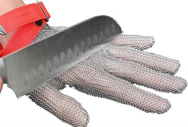 Un buon prezzo. I guanti della sicurezza della maglia dell'acciaio inossidabile di Safty della protezione di XXS-XXL 304L per il livello del macellaio hanno tagliato la resistenza in linea