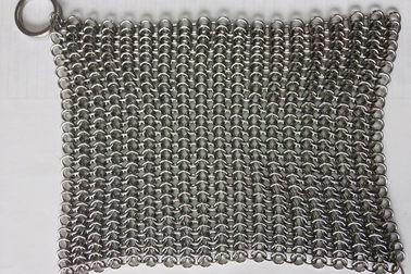 Un buon prezzo. Impianto di lavaggio a 6*8 pollici di Chainmail del pulitore della padella del ghisa dell'acciaio inossidabile per la pentola del ghisa in linea