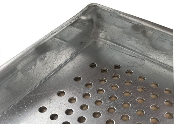 Metal il vassoio di alluminio perforato per le industrie alimentari, della rete metallica la dimensione 600X400