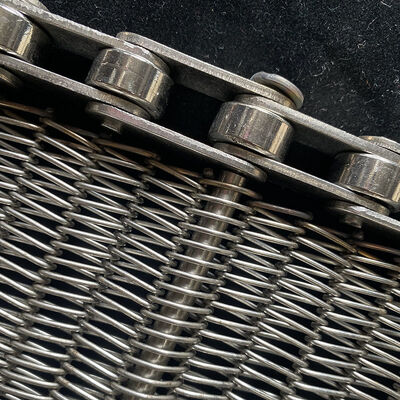 Un buon prezzo. Classificazione alimentare Maglia metallica ad alta temperatura di carbonio Griglia di scarico Forno di catena di legame di tessuto Trasportatore a spirale di acciaio inossidabile in linea