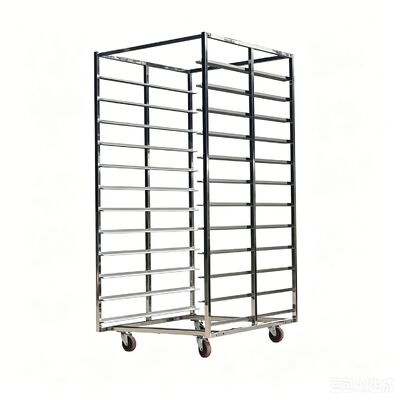 qualità Stainless Steel 304 600 x 400mm Corrosion Resistant Bakery Trolley for Commercial Baking Tray Rack Fabbrica