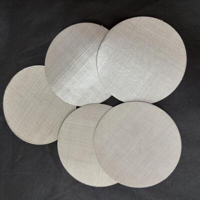 Disco filtrante in plastica per estrusore automatico con schermo in filo di tessuto olandese invertito in acciaio inossidabile