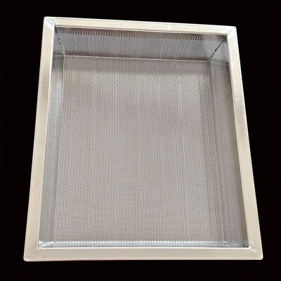 Maglia per essiccazione dei metalli per uso alimentare Acciaio inossidabile 304 800 X 600 Teglia forata per forno in alluminio da 18x26 pollici