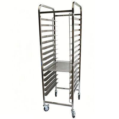 Un buon prezzo. Cucina commerciale Sus 304 316 Acciaio inossidabile Alluminio 600 X 400 Forno rotante Mezzo pane da forno Carrello per griglia di raffreddamento mezzo carrello da forno in linea