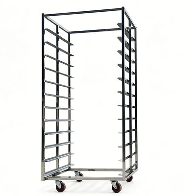 Heavy Duty industriale 600x400 304 acciaio inossidabile alluminio 16 20 teglie per panini Pane per alimenti Scaffali per forno Carrello per panetteria per raffreddamento