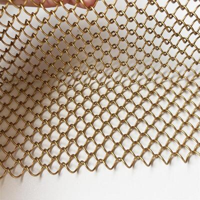 Colorful Aluminum Coil Drapery Decorative Room Divider Large Metal Mesh Water Curtain Wall Waterfall