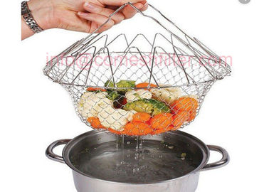 Un buon prezzo. Commestibile 12 in 1 acciaio pieghevole del canestro del cuoco unico dello strumento della cucina pronto a spedire in linea
