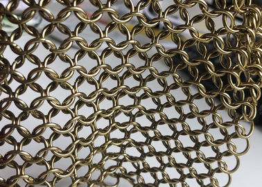 Un buon prezzo. Tende differenti della maglia dell'anello dell'acciaio inossidabile della rete metallica della posta a catena di colore in linea