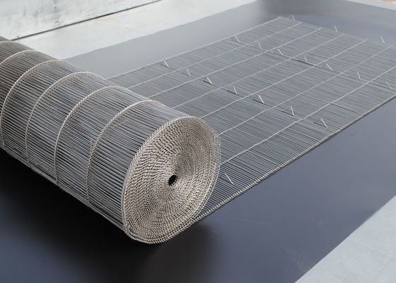 Il nastro trasportatore della maglia dell'acciaio inossidabile della flessione per l'industria del pane, facile pulisce