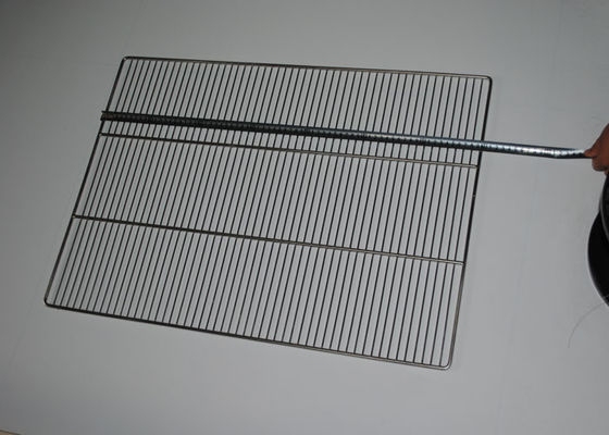 vassoio del cavo dell'acciaio inossidabile della rete metallica della griglia del Bbq del commestibile di 60x40cm 304