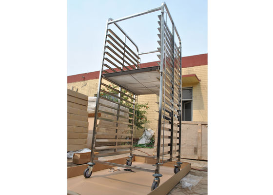 Forno del metallo che raffredda il carrello dello scaffale dell'acciaio inossidabile per l'attrezzatura della cucina del ristorante