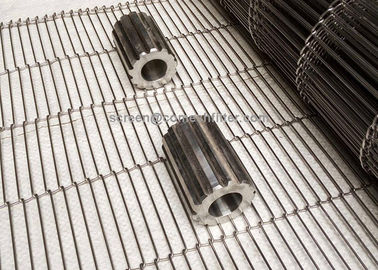Un buon prezzo. Nastro trasportatore piano della rete metallica della flessione 1mm del cioccolato in linea