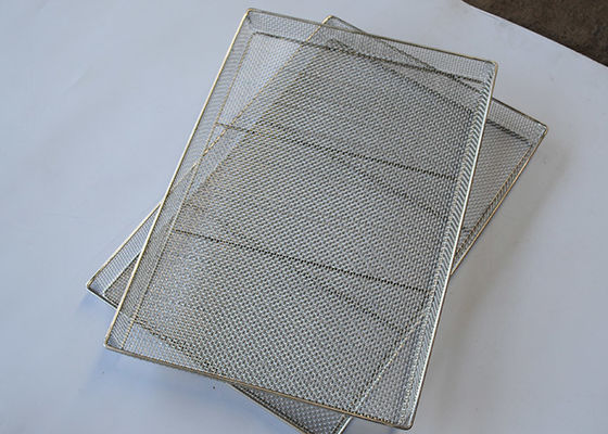Cavo di lucidatura Mesh Oven Tray Baking di acciaio inossidabile 1.2mm