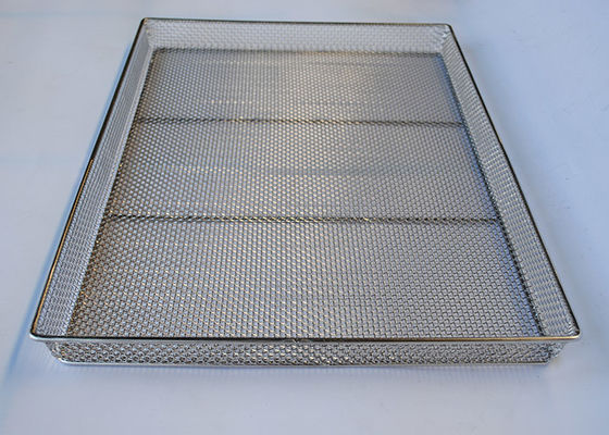 Commestibile 60x40cm 1.2mm Mesh Wire Tray Bakery/chip