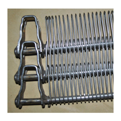 Il trasportatore a spirale Mesh Belt del cavo di acciaio inossidabile del metallo del commestibile con la catena per la fornace del forno estigue il disidratatore di 310s ss
