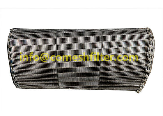 Cinghia a spirale di Flex Wire Mesh Ring Conveyor di collegamento dell'occhio di Eyelink dell'acciaio inossidabile 304 con la catena per il congelatore del tunnel