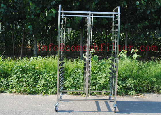 Un buon prezzo. Doppia linea 15 carrello dello scaffale di acciaio inossidabile dello strato 1.5mm della fila in linea