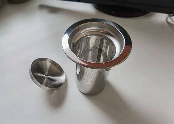 Un buon prezzo. filtro riutilizzabile del tè del metallo di 5cm Sus304 FDA con il coperchio in linea