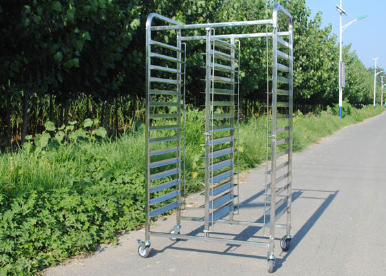 carrello dello scaffale di acciaio inossidabile del grado dello SGS 201 di 1mm con la ruota