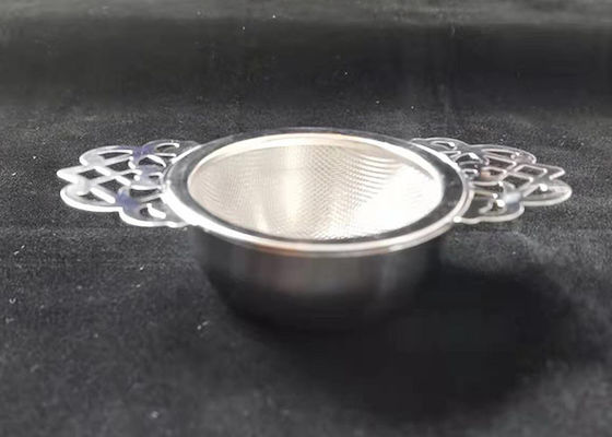 Un buon prezzo. Il doppio fine extra di Mesh Stainless Steel Tea Strainer del pizzo della ciotola del gocciolamento ha trattato in linea