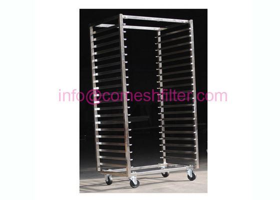 Un buon prezzo. Carrello dello scaffale di Mesh Trays Fda Stainless Steel dell'essiccazione delle ruote in linea