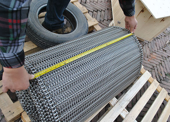 Catena Mesh Conveyor Belt For Drying di FDA di larghezza di industria alimentare 0.2m