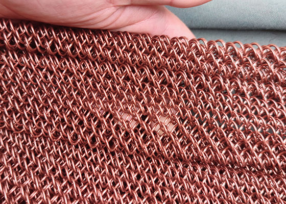 Apertura decorativa di alluminio di Mesh Curtain 20mm del cavo dei drappi 1.2mm della bobina della cascata del metallo