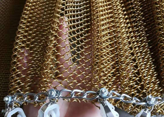 Drappi di alluminio decorativi variopinti della bobina di Mesh Curtain 0.5mm del metallo