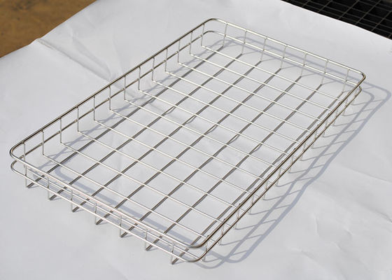 Su misura 304 fori di acciaio inossidabile 30mm fissi Mesh Tray 60cm x 40cm