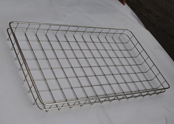 304 cavo riutilizzabile Mesh Tray Baking Bread di acciaio inossidabile di FDA 3mm