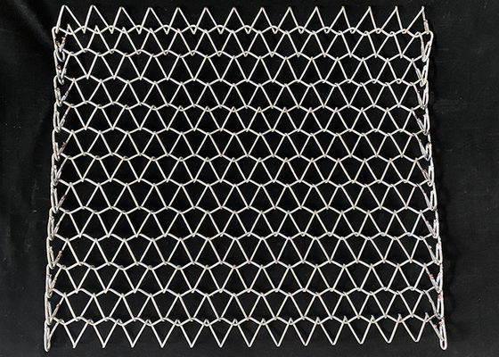 Cavo Mesh Conveyor Belt di acciaio inossidabile di spirale 316l dell'essiccatore dell'impiallacciatura