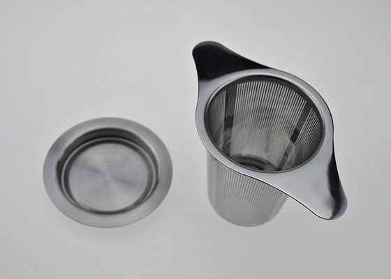 Commestibile 125x75mm Mesh Tea Infuser Stainless Steel fine 304 con la maniglia