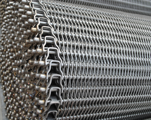 Un buon prezzo. Cintura trasportatrice a rete di filo platinato in zinco piatto in acciaio al carbonio in linea