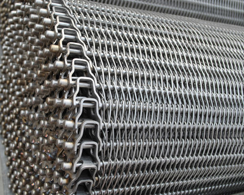 Cintura trasportatrice a rete di filo platinato in zinco piatto in acciaio al carbonio