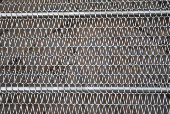 Cavo termoresistente Mesh Chain Conveyor Belt di acciaio inossidabile dell'alimento per la cottura degli ss 304 316
